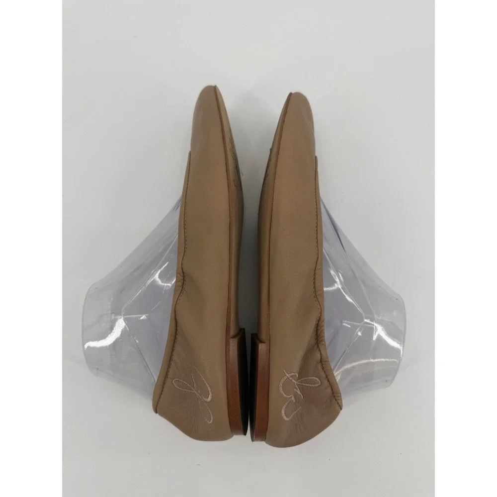 Sam Edelman Felicia Ballet Flats Saddle Tan Leather Round Toe Size 10